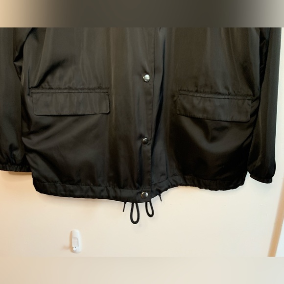 Black satin coach jacket - Picture 4 of 7